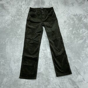 Buffalo David Bitton Women's 2/26 Straight Leg Corduroy Green d1376